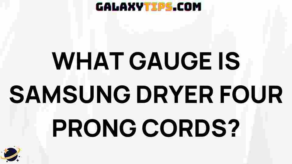 best-gauge-samsung-dryer-cords
