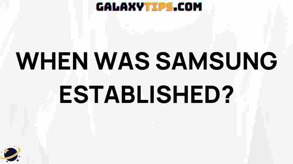 history-of-samsung-establised
